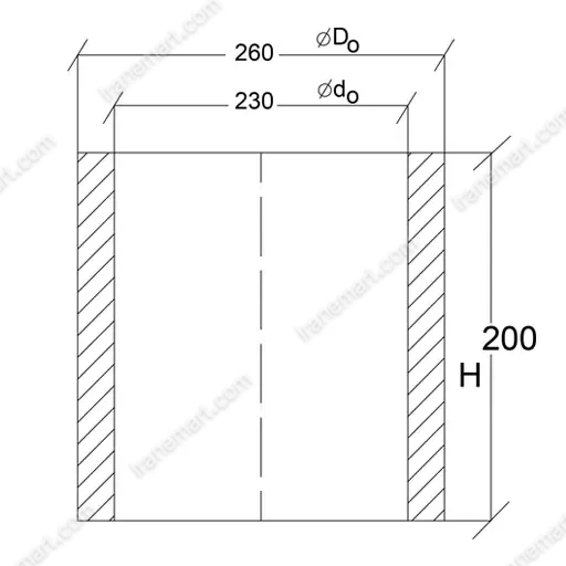 تغذیه استوانه ای ریخته گری عایق و گرمازا سایز Guinto 340X-22.5*20