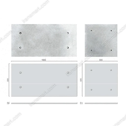 پنل بتنی GFRC مدل BOLT گرید 1